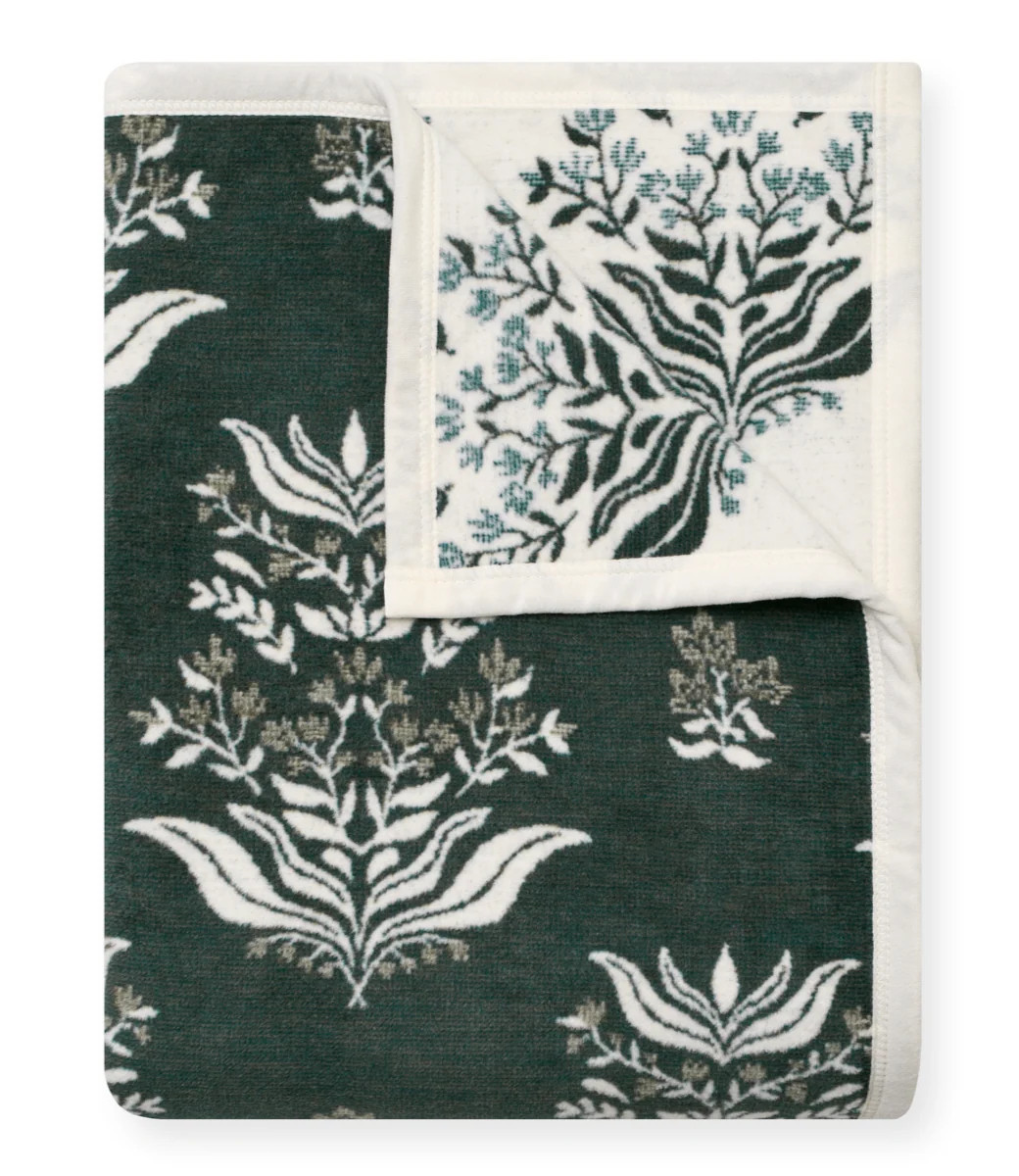 Florence Blockprint Throw Blanket | ChappyWrap | ChappyWrap
