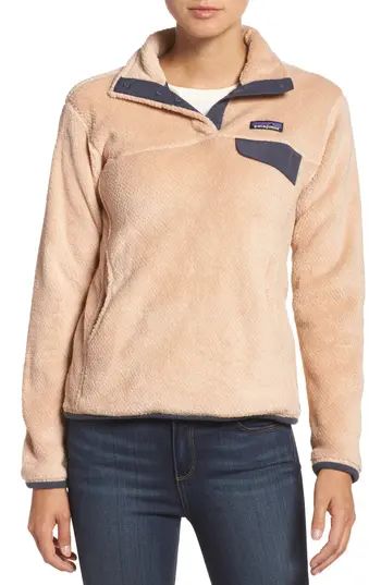 Women's Patagonia Re-Tool Snap-T Fleece Pullover, Size X-Small - Pink | Nordstrom