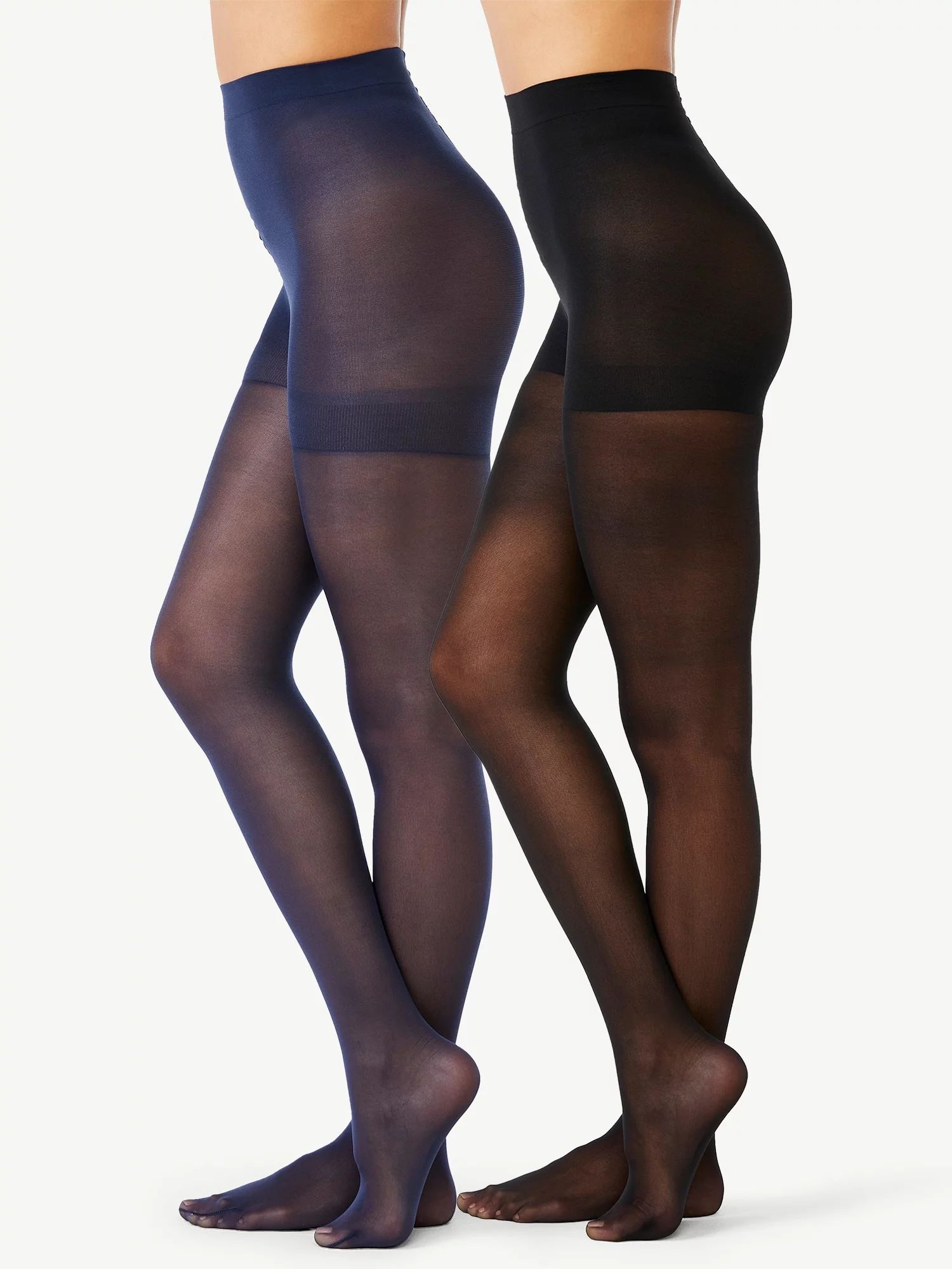 Joyspun Women's Blackout Tights, 2-Pack, Sizes to 2XL | Walmart (US)