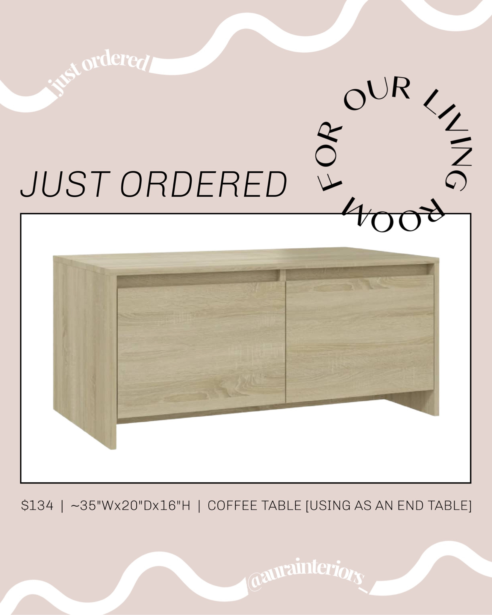 🤍 We chose the Sonoma Oak finish. I’m obsessed with beige-y oak tones!

🤍 Only $134!

🤍 This white oak look coffee table with storage drawers will be such a beautiful end table for our sectional. 

🤍 With an extra small living room like ours, an end table with storage was a must. I’m loving the two large drawers!

🤍 It’s finished on both sides, so the side against the sectional will still be pretty! 

🤍 The look for less! Genuine white oak coffee tables typically cost $1k+. For a fraction of the price, I’m happy with a wood veneer!

coffee table with drawers, sled coffee table drawers, affordable white oak coffee table, white oak veneer, modern white oak coffee table, modern coffee table storage, rectangular coffee table storage, latitude run Sonoma oak, latitude run coffee table white chipboard, vidaxl coffee table Sonoma oak, vidaxl coffee table drawers, 3’ coffee table, 36” coffee table, small living room coffee table, small living room ideas, minimal coffee table, minimalist coffee table, minimalistic coffee table, minimalism coffee table

#LTKhome