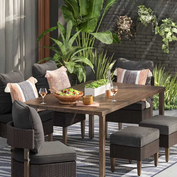 5pc Nobleboro Steel Patio Dining Set, Outdoor Furniture Set - Threshold™ | Target