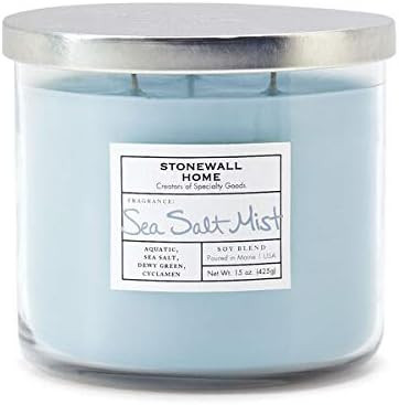 Stonewall Home Sea Salt Mist, Medium Bowl Candle | Amazon (US)