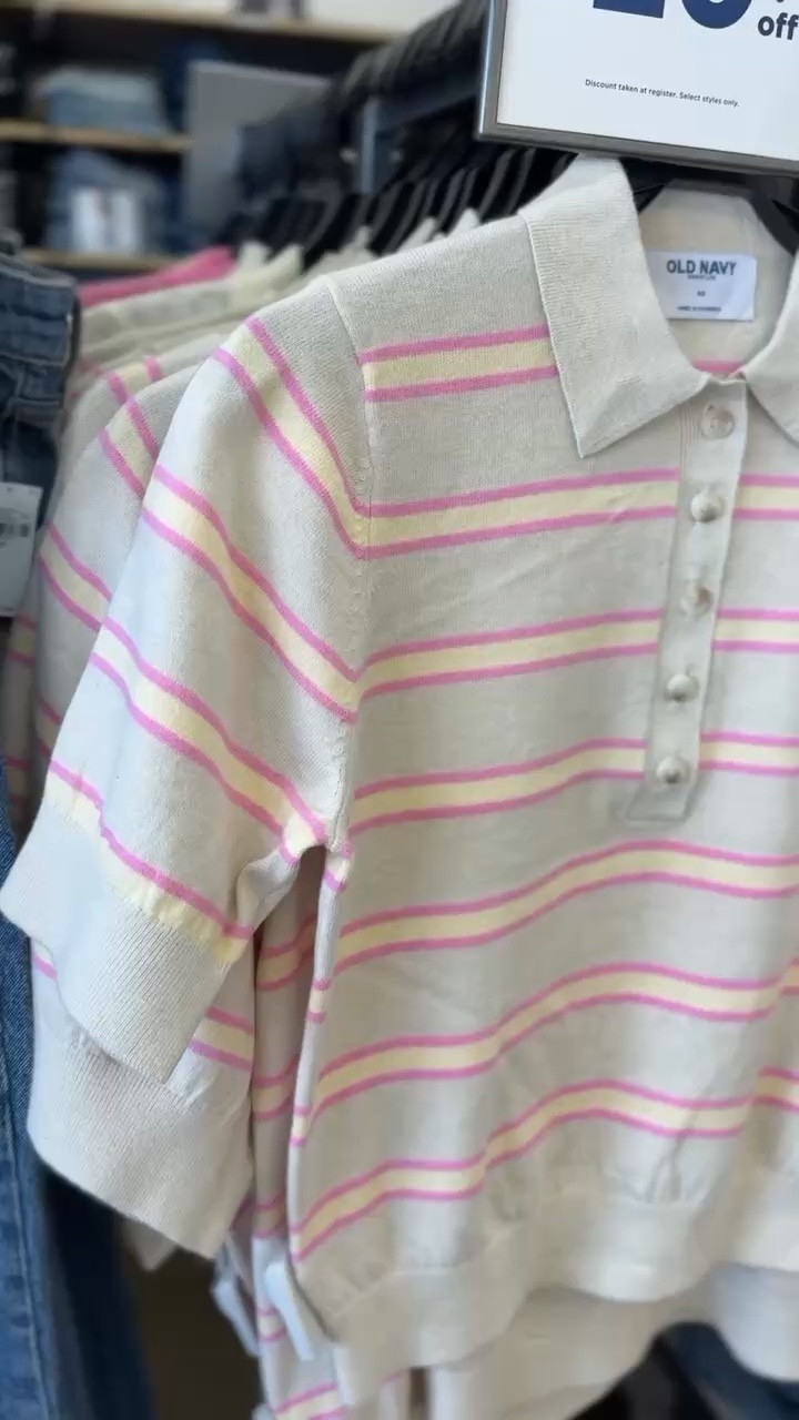 This striped knit polo is such a cute piece for spring 💗 I love the soft pastel stripes and the classic collar—it’s an easy top to style with jeans, shorts, or a denim skirt for an everyday outfit. Even better that it’s currently on sale!

#ltkstyle #ltkfinds #springtops #stripedtop #springfashion #oldnavystyle #casualoutfit #everydaystyle #outfitideas #ltkfashion

#LTKSpringSale #LTKPetite