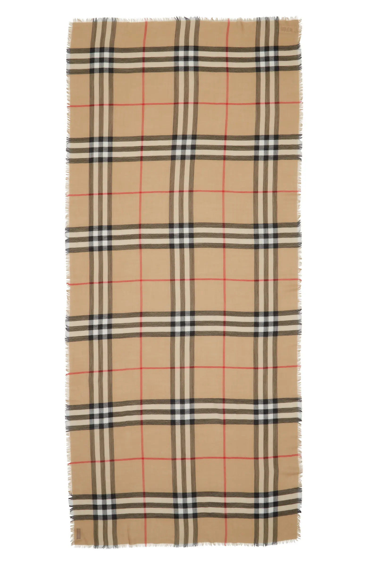 Check Wool Scarf | Nordstrom