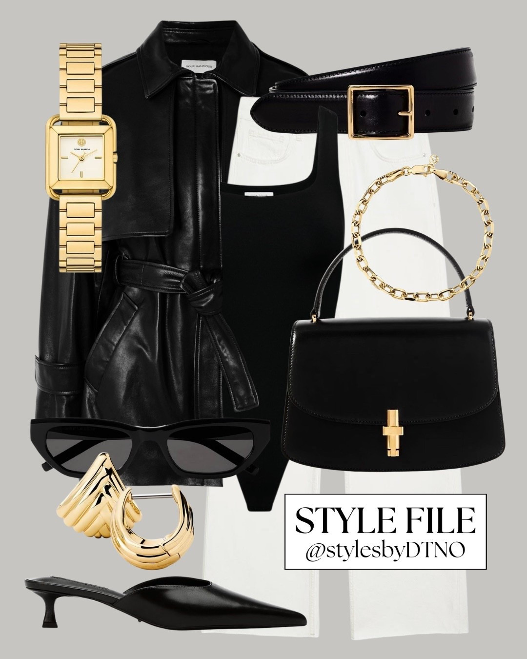 Styling black Nour Hammour tie belt trench jacket with an Aritzia square neck bodysuit, white Anine Bing jeans, Tony Bianco mule heels, and The Row Sofia 10 handbag (affordable alternatives are listed below)

Tags: Spring Outfit, Minimalist Fashion, Capsule Wardrobe 2026, OOTD, Neutral Fashion, Elevated Chic, Outfit Ideas, Look For Less, Wardrobe Essentials, High Street Fashion, What To Wear, Quiet Luxury Style,

#LTKSeasonal #LTKootd #LTKSpringSale