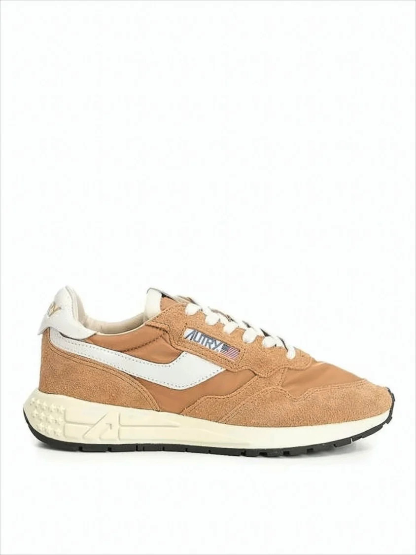 Low-Top Sneakers with Suede, Leather, and Nylon Mix | Shop Simon