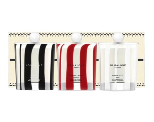 Jo Malone London Limited Edition Decorated Home Candle Trio - Roasted Chestnut - Frosted Cranberry & Clove - Pomegranate Noir - New in Box | Amazon (US)