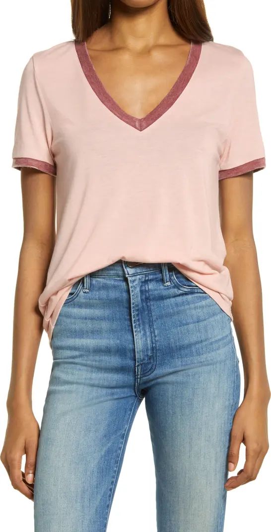 Treasure & Bond Ringer V-Neck T-Shirt | Nordstrom | Nordstrom