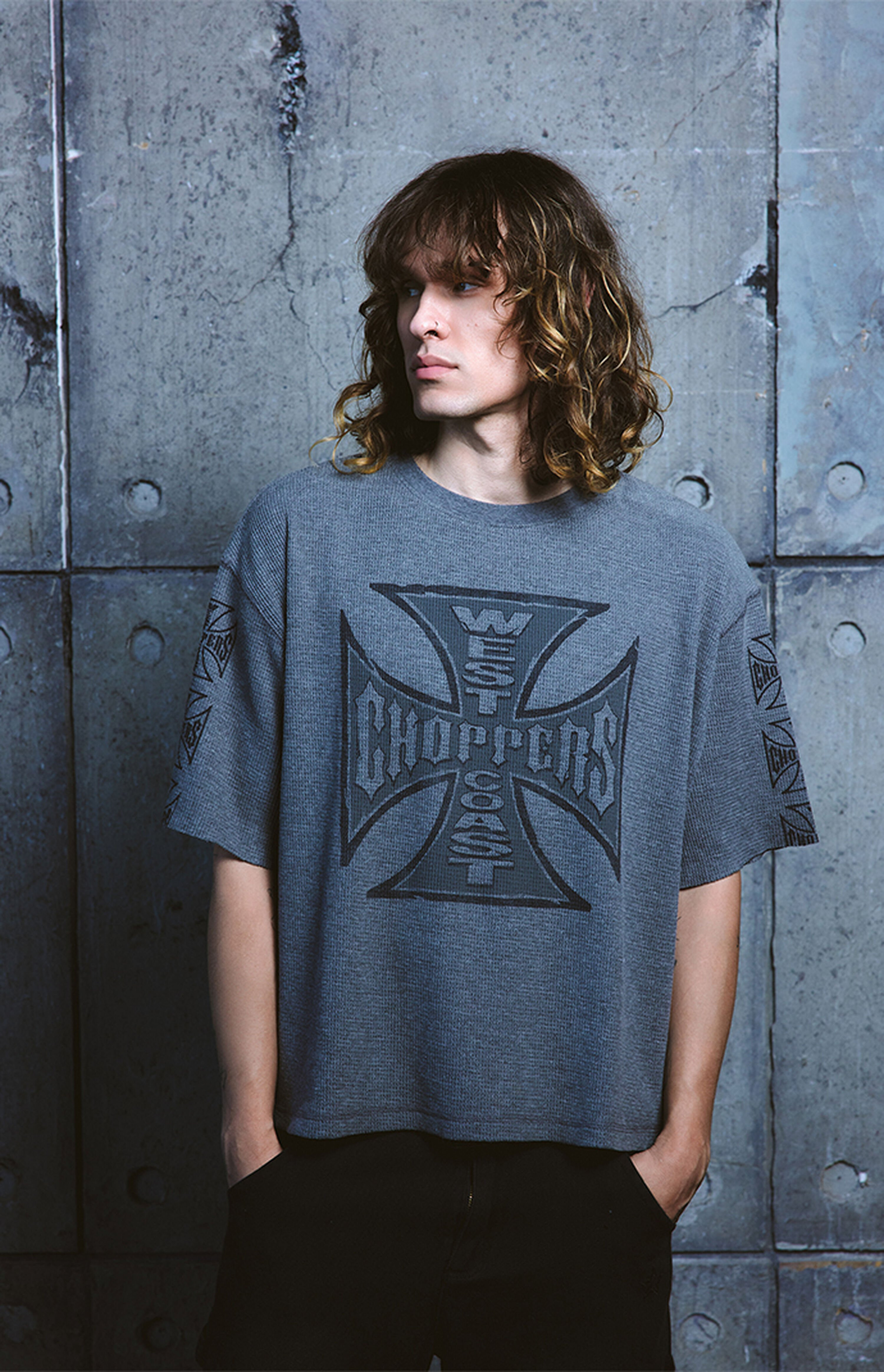 West Coast Choppers Cutoff Waffle Knit T-Shirt | PacSun
