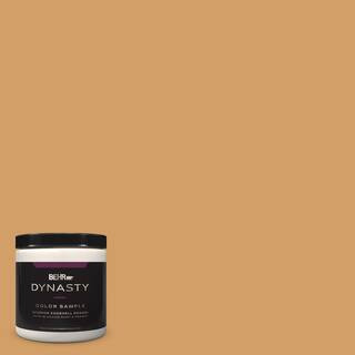 BEHR DYNASTY 8 oz. #MQ4-8 Golden Aura One-Coat Hide Eggshell Enamel Stain-Blocking Interior Paint... | The Home Depot