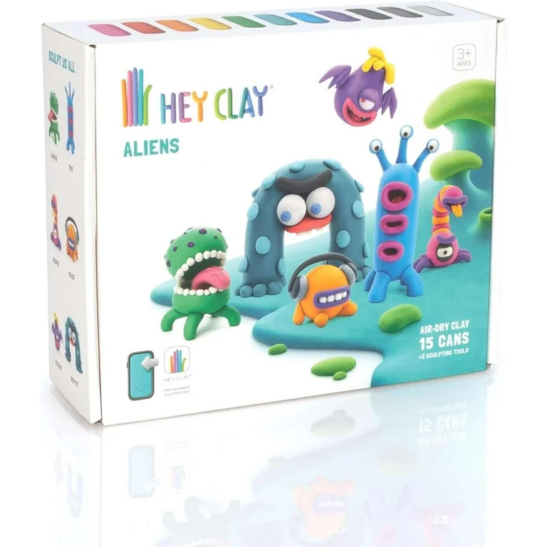 Fat Brain Toys Hey Clay Aliens - Clay Kit with Interactive App, Kids & Tweens | Walmart (US)