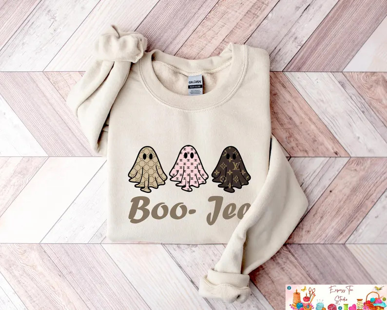 Boo-jee Halloween Ghost Sweatshirt, Boo Jee Sweatshirt, Boo Shirt, Spooky Ghost Shirt, Cute Ghost... | Etsy (US)