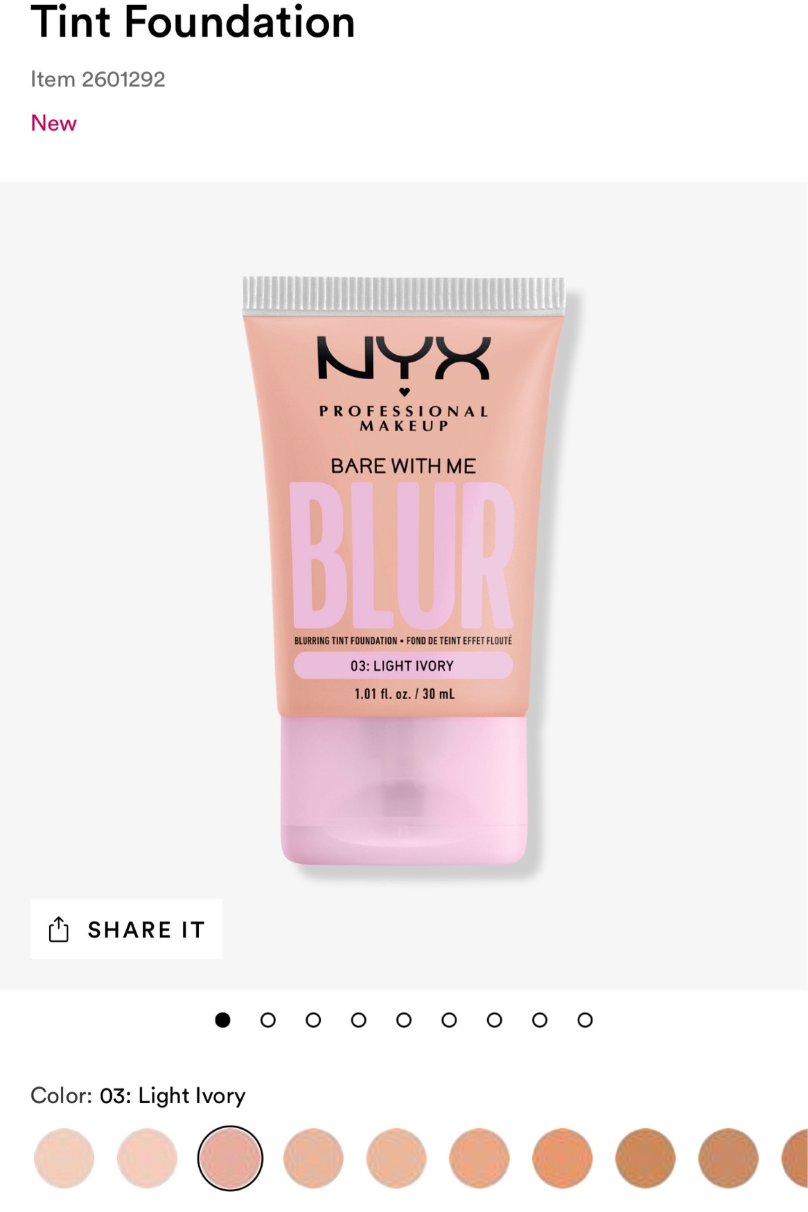 NEW ⭐️ NYX Bare With Me Blur Skin Tint Foundation - a medium coverage blurring foundation, 12-hours of hydration and 16-hour wear! 

#ultafinds #nyxcosmetics #newbeauty #foundation 

#LTKstyletip #LTKsalealert #LTKbeauty