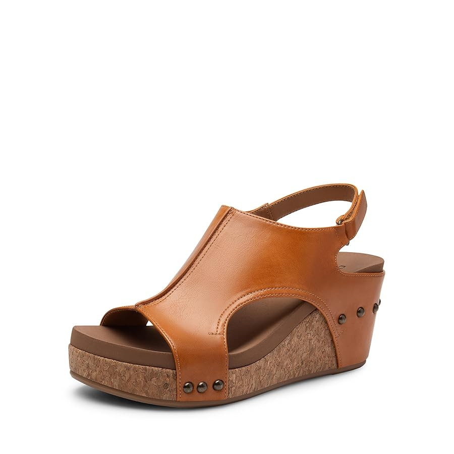DREAM PAIRS Women's Platform Wedge Sandals, Comfortable Peep-Toe Cork Casual & Dressy Summer Ligh... | Amazon (US)