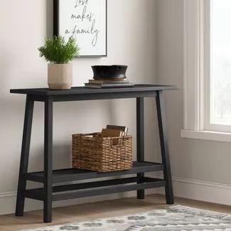Haverhill Wood Console Table with Shelf - Threshold™ | Target