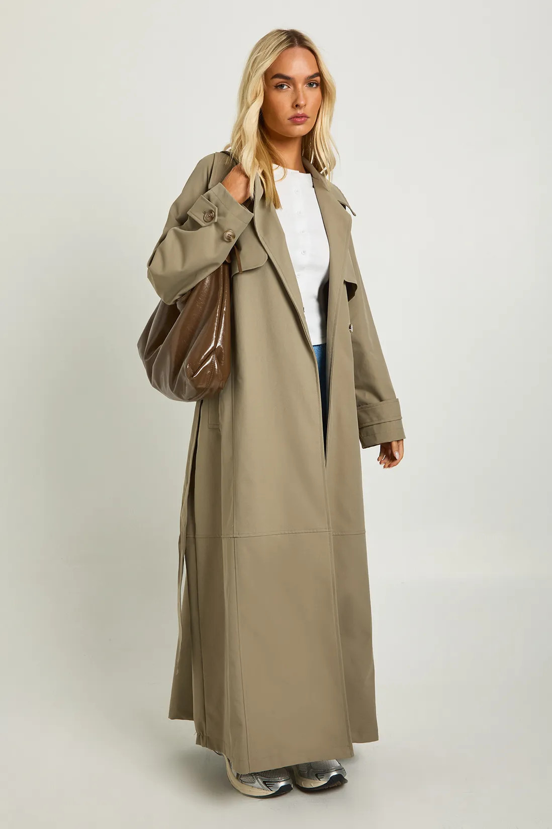 Maxi Belted Trench Coat | Boohoo.com (UK & IE)