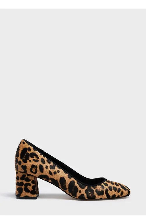 MARION PARKE Block Heel Pump 60 Hair Calf in Leopard at Nordstrom, Size 36.5 | Nordstrom