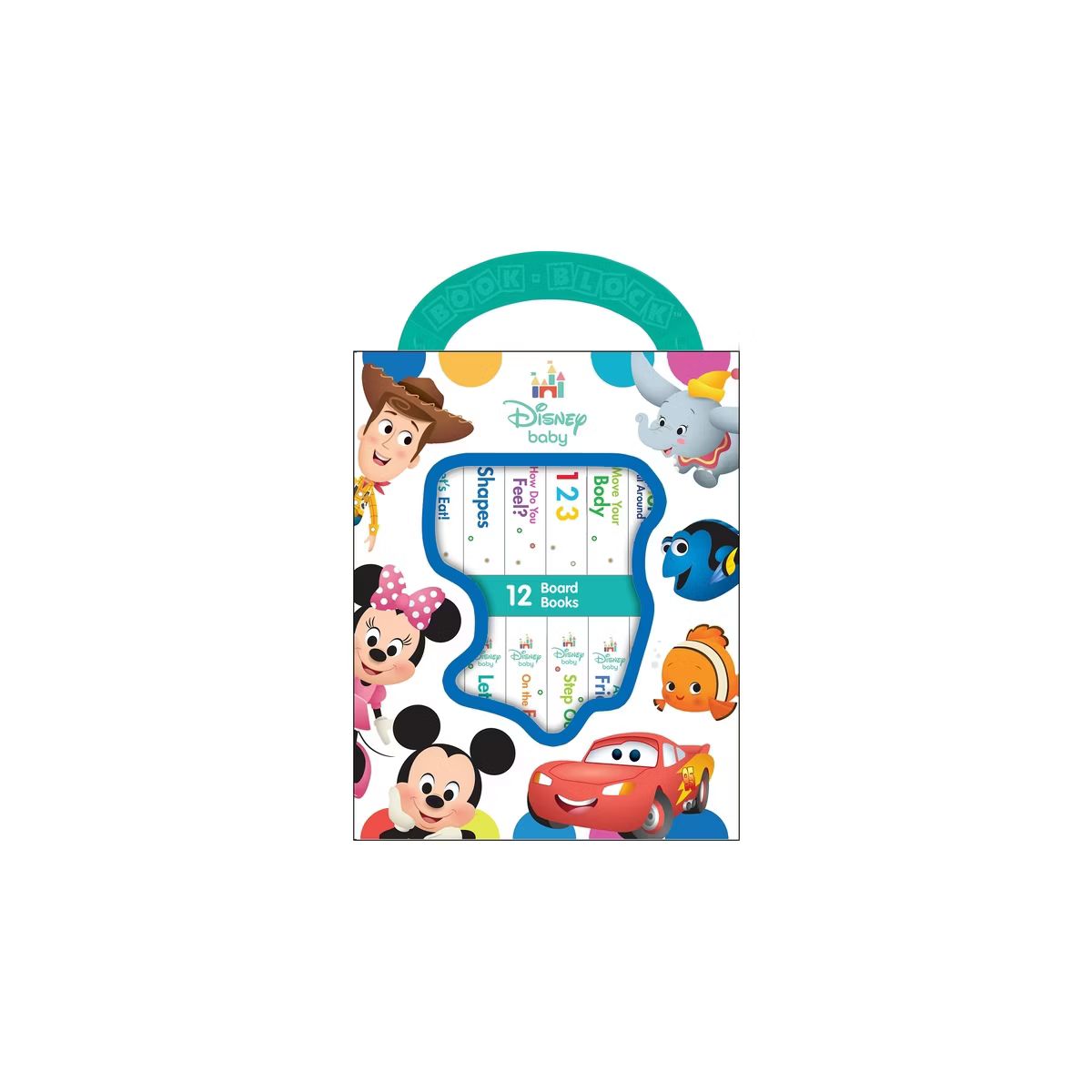 Disney Baby - My First Library 12 Board Book Block Set - by Phoenix | Target