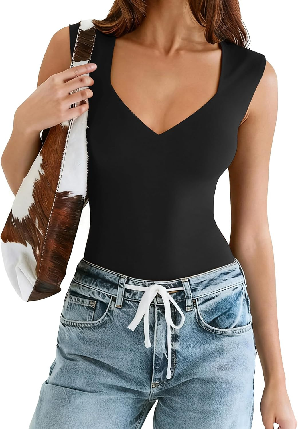 Avidlove Body Suits for Womens Sexy Bodysuit Tank Top Thong Body Suit Seamless Double Lined Going Out Tops | Amazon (US)