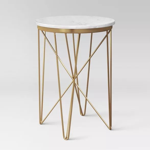 Marble Top Round Table Gold - Project 62™ | Target