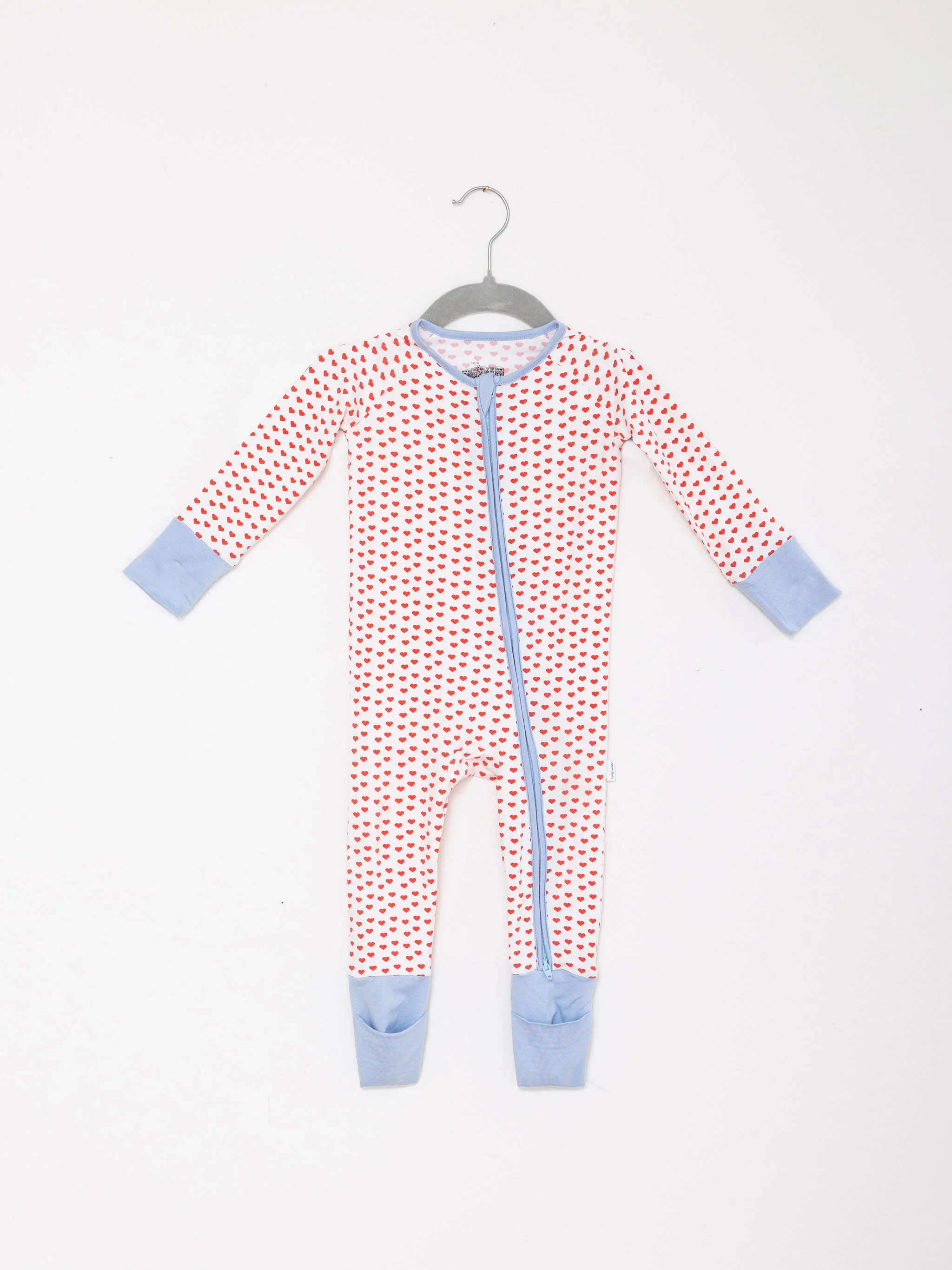 Red Heart Sleep Romper | The Uptown Baby