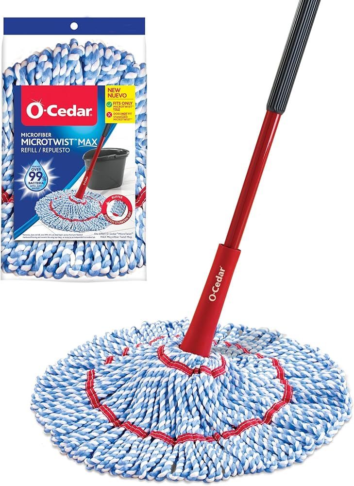 O-Cedar MicroTwist MAX Microfiber Twist Mop with 1 Extra Refill | Features Hands-Free Wringing | ... | Amazon (US)
