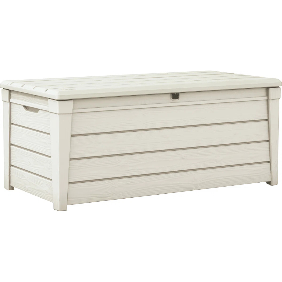 Keter Brightwood 120 Gallon Large Durable Outdoor Storage and Weather Resistant Resin Deck Box (C... | Wayfair North America