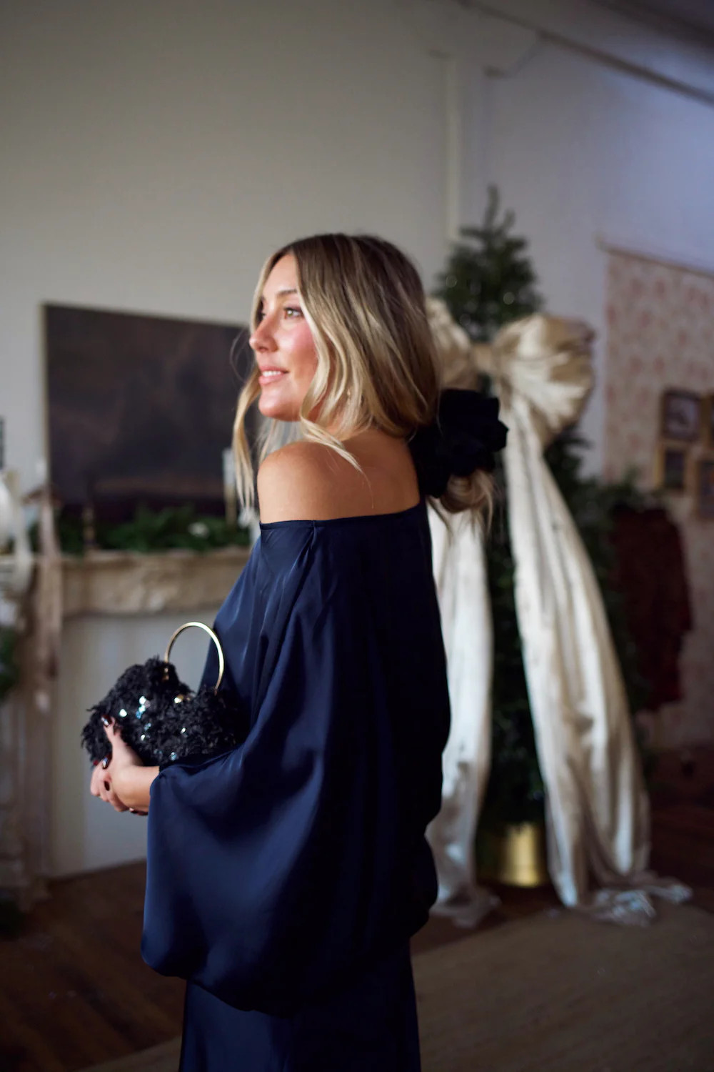 Convertible Drape Blouse - Navy | How Do You Wear That