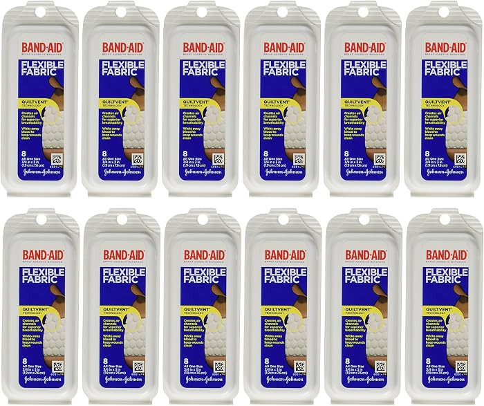 Band-aid Flex Fabric Travel Pack - 8 Each/pack (12 Pack) | Amazon (US)