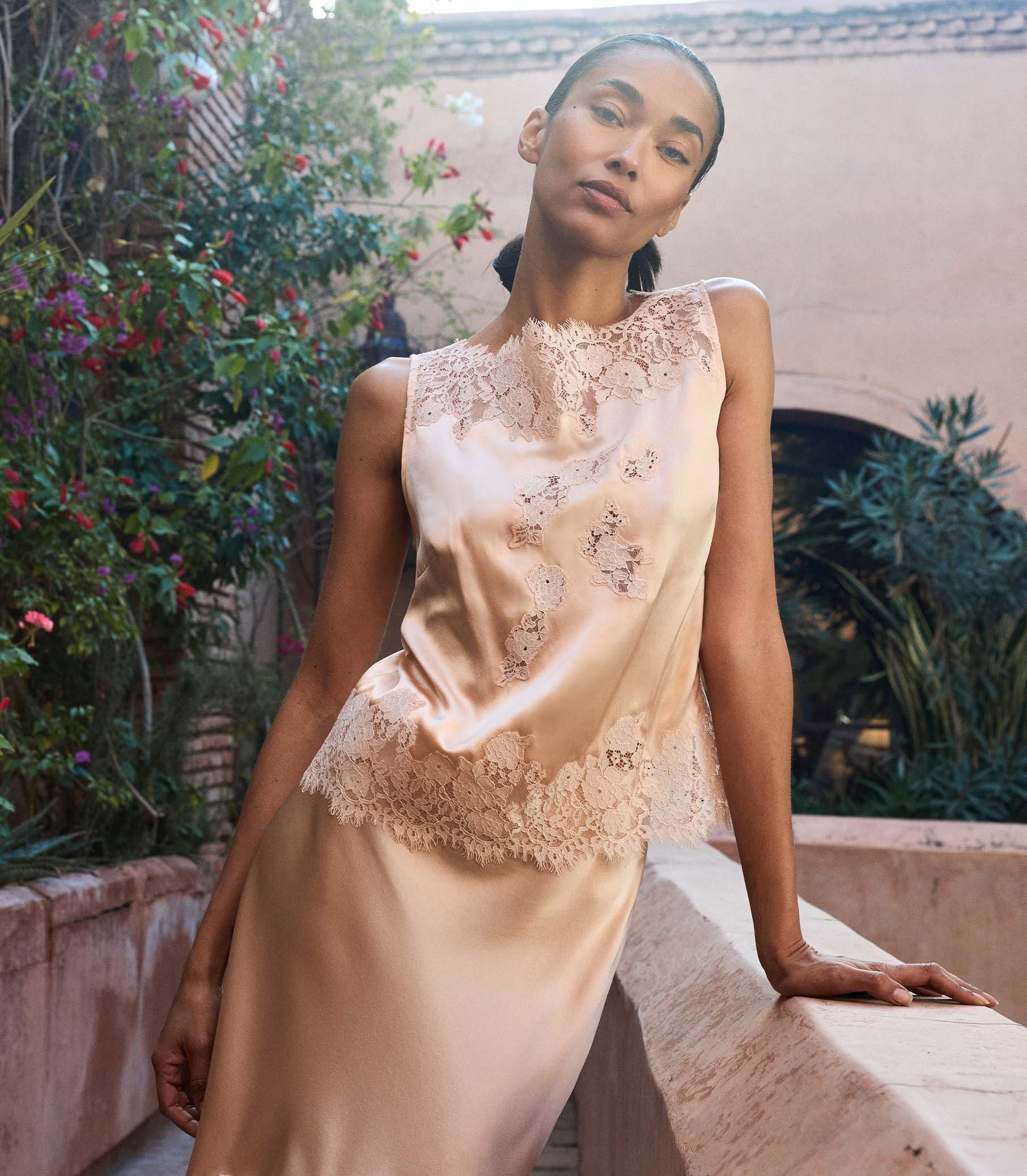 Viviane Top - Peach Sorbet | DÔEN | DOEN