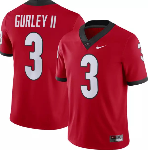 Nike Men's Georgia Bulldogs Todd Gurley II #3 Red Dri-FIT Game Football Jersey | Dick's Sporting Goods