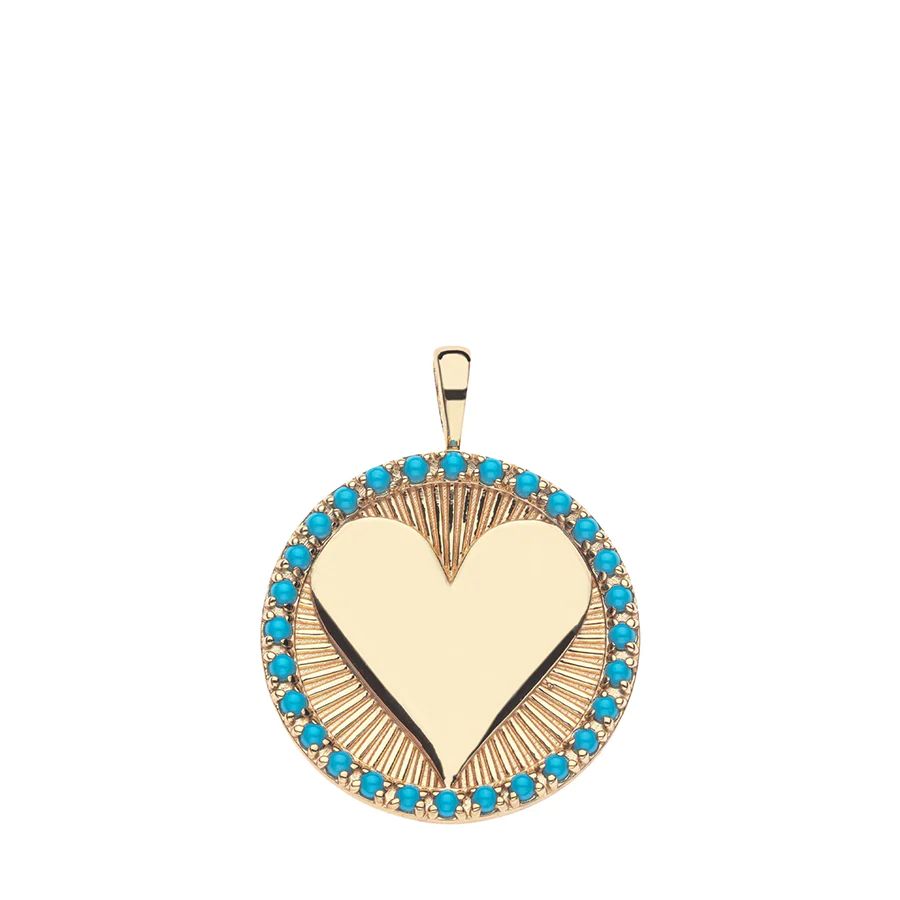 Turquoise Heart Charm | Blue Print