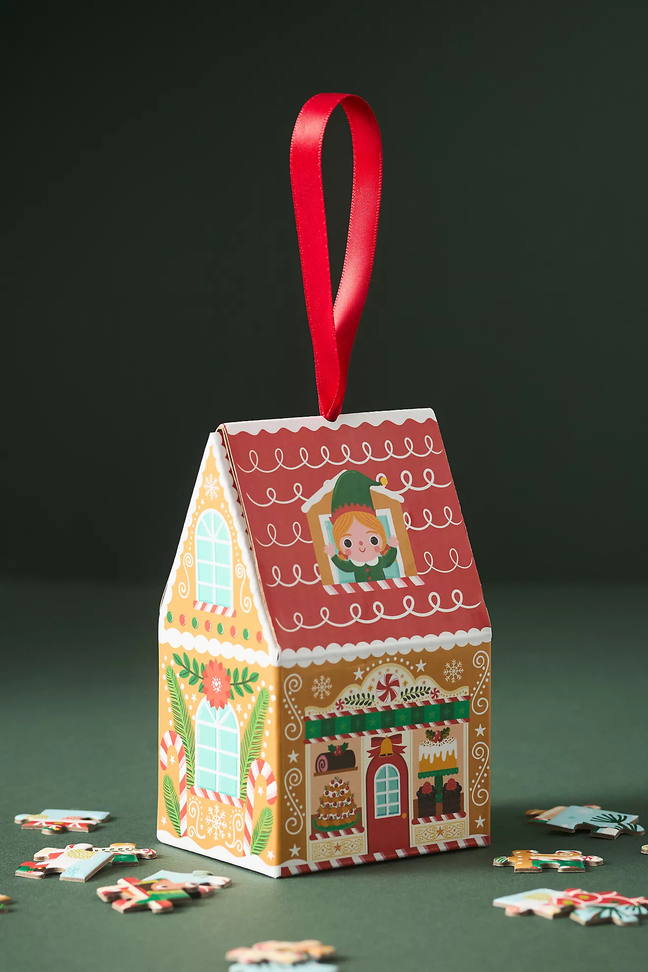 Santa's Bakery Mini Puzzle Ornament | Anthropologie (US)