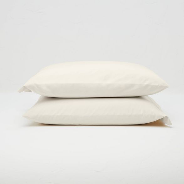 Washed Supima Percale Solid Pillowcase Set - Casaluna™ | Target