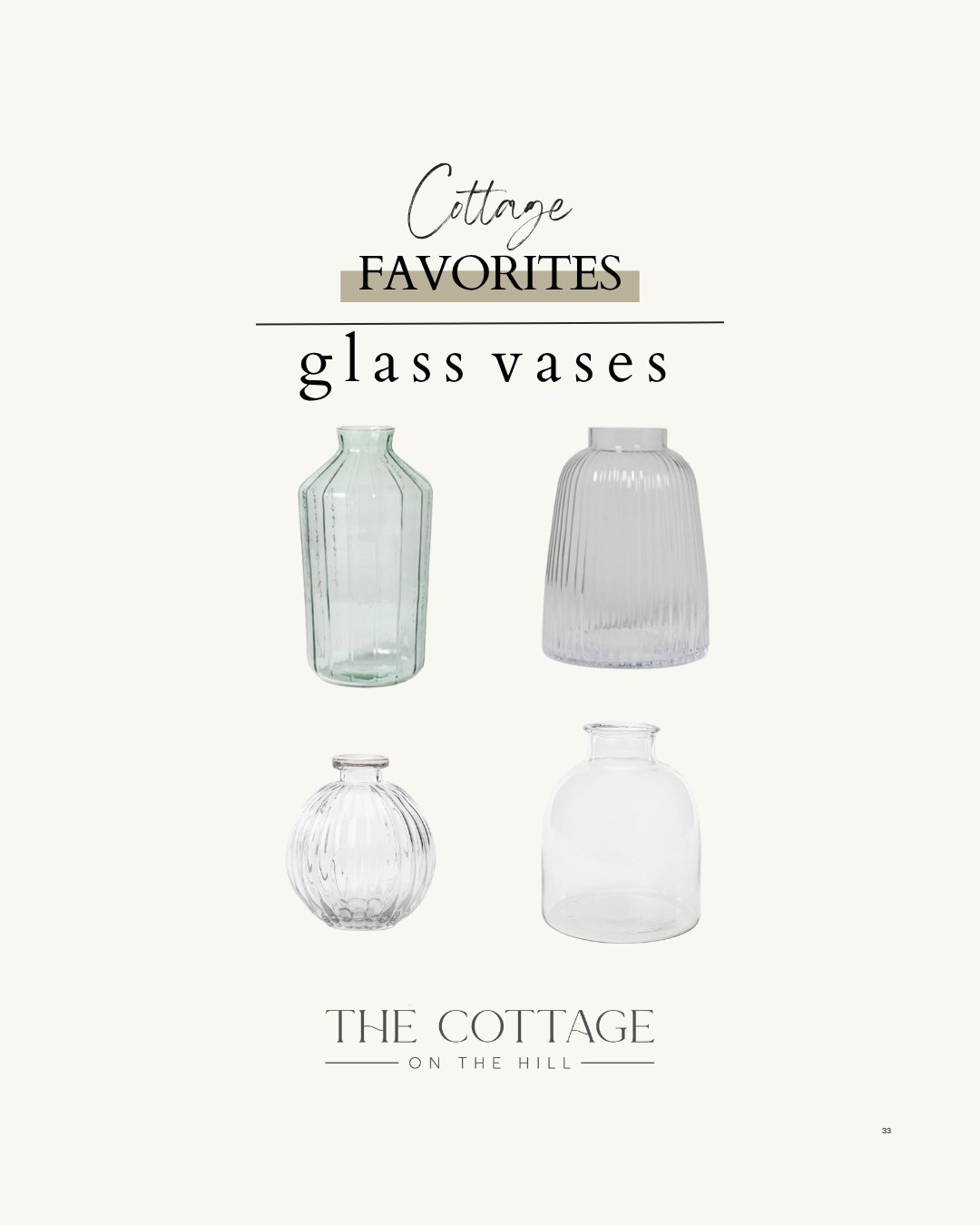 Some of my favorite glass vases 

#LTKHome #LTKStyleTip