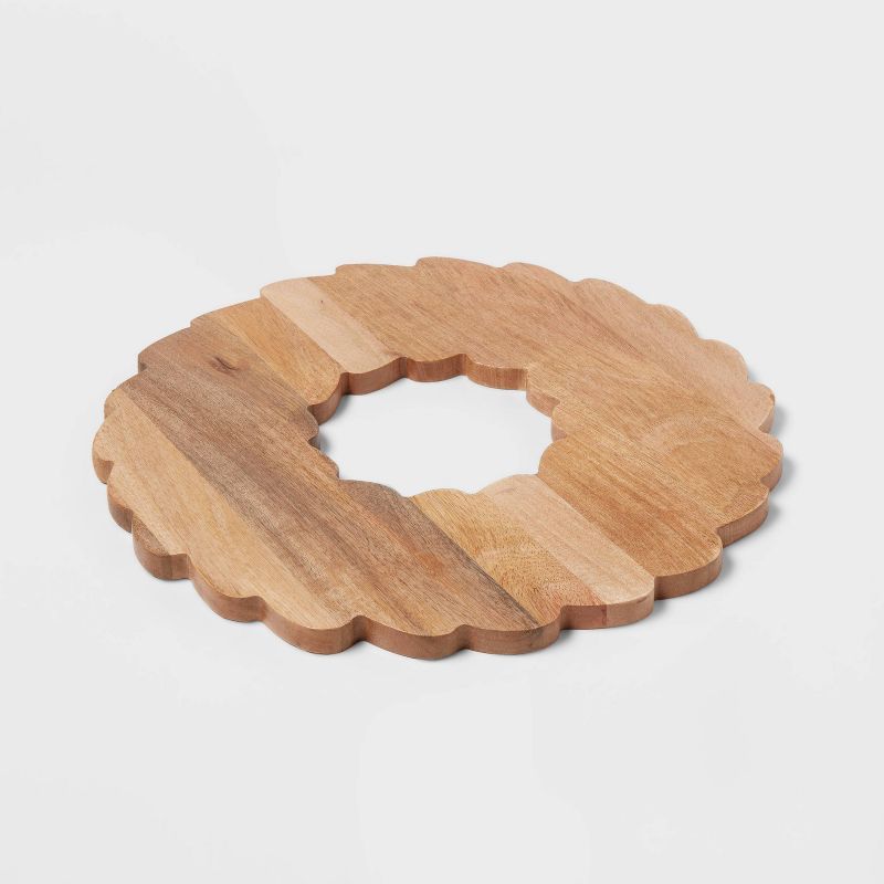 16" Wood Wreath Serving Board - Threshold™ | Target