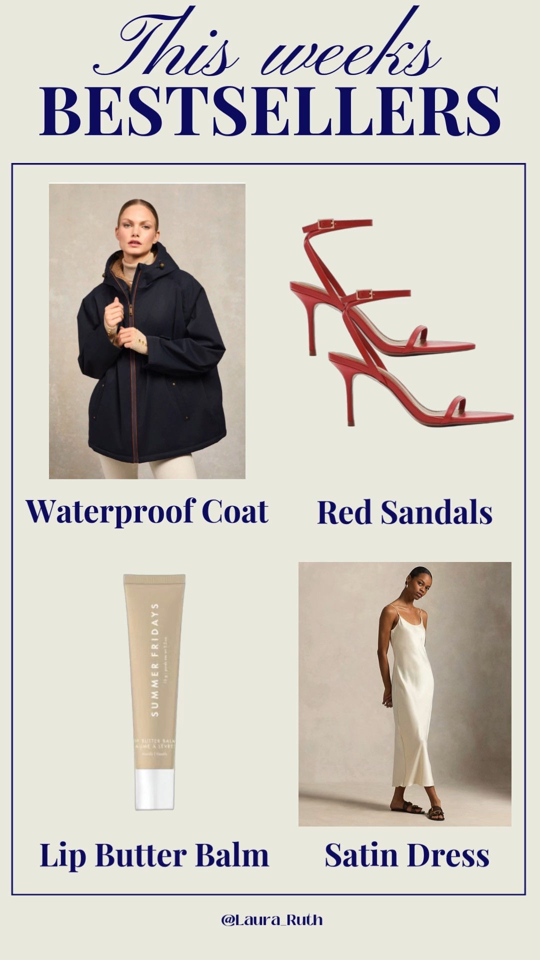 Your weekly favourites and bestsellers ♥️ Holland cooper waterproof coat, red sandals, summer Fridays lip butter balm, satin slip dress, valentines outfit 

#LTKdatenight #LTKuk #LTKbeauty