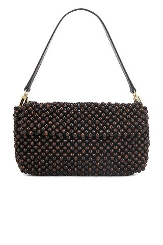 Staud Timmy Shoulder Bag in Dark Brown | FWRD | FWRD 