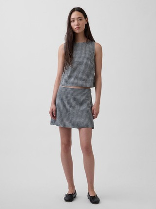 Linen-Blend Mini Skort | Gap (US)