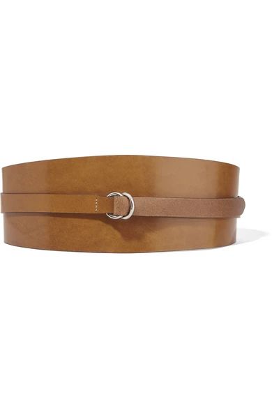 Isabel Marant - Cajou Leather Waist Belt - Dark brown | NET-A-PORTER (US)