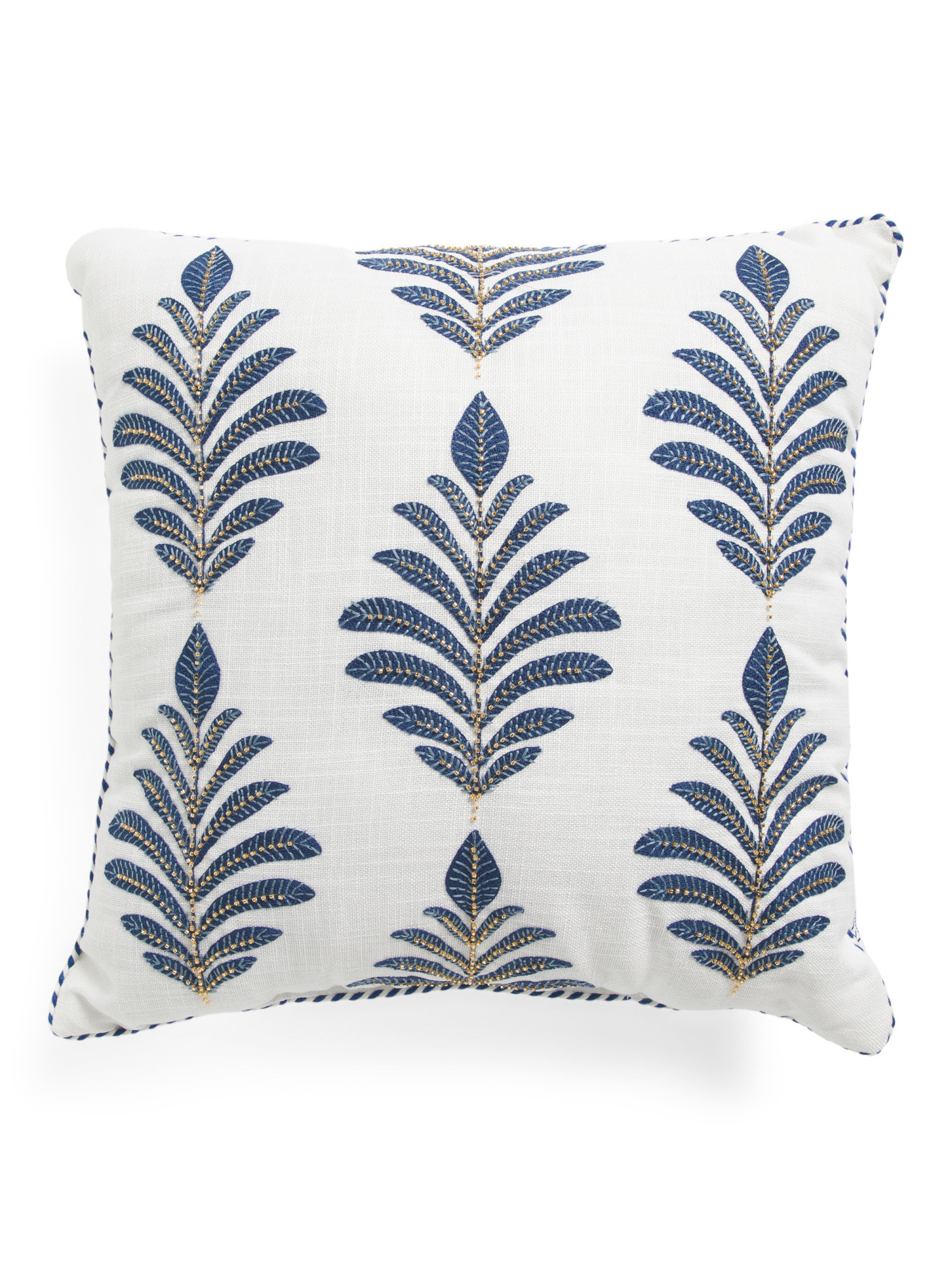 20x20 Beaded Leaf Engineered Indoor Outdoor Pillow | Throw Pillows | Marshalls | Marshalls