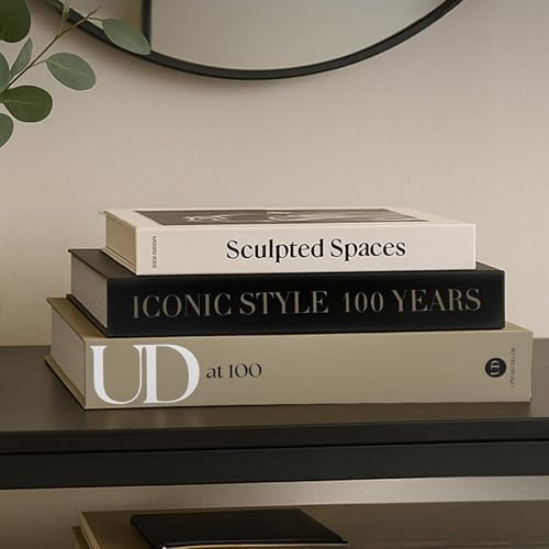 Aesthetic Decorative Books Set of 3 Designer Faux Books for Decoration to Enhance Mid Century Cof... | Amazon (US)