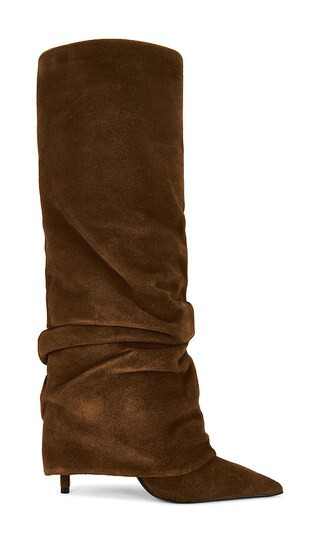 Schutz Mikki Up Cloak Boot in Brown. - size 8.5 | Revolve Clothing (Global)