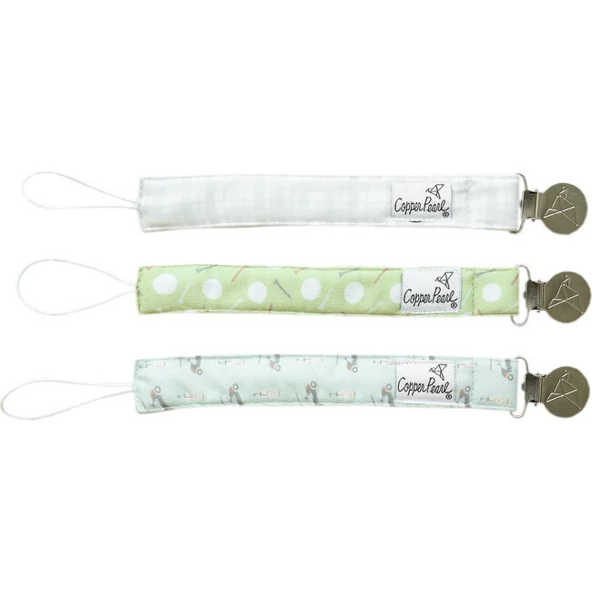 Pacifiers | Bogey Binky Clips (Multicolor, One Size) Copper Pearl | Maisonette | Maisonette