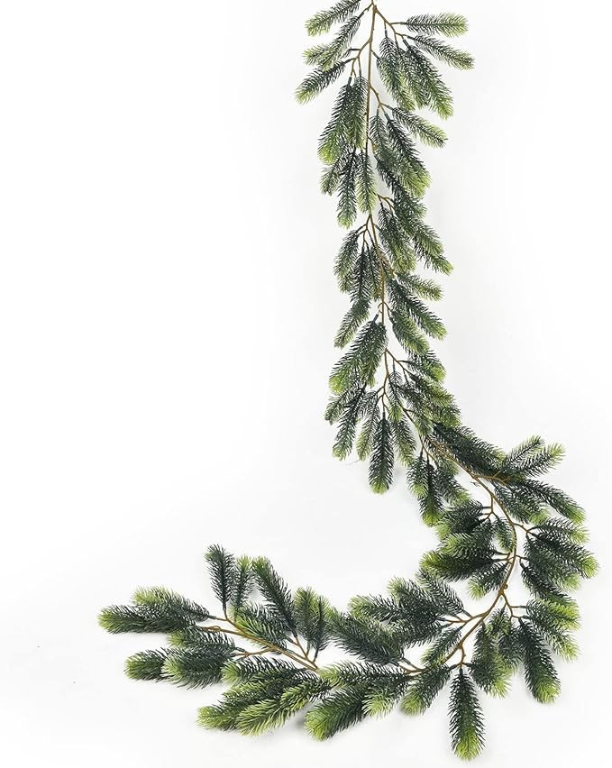 Lvydec Christmas Pine Garland Decoration, 6ft Christmas Greenery Garland Realistic Pine Garland C... | Amazon (US)