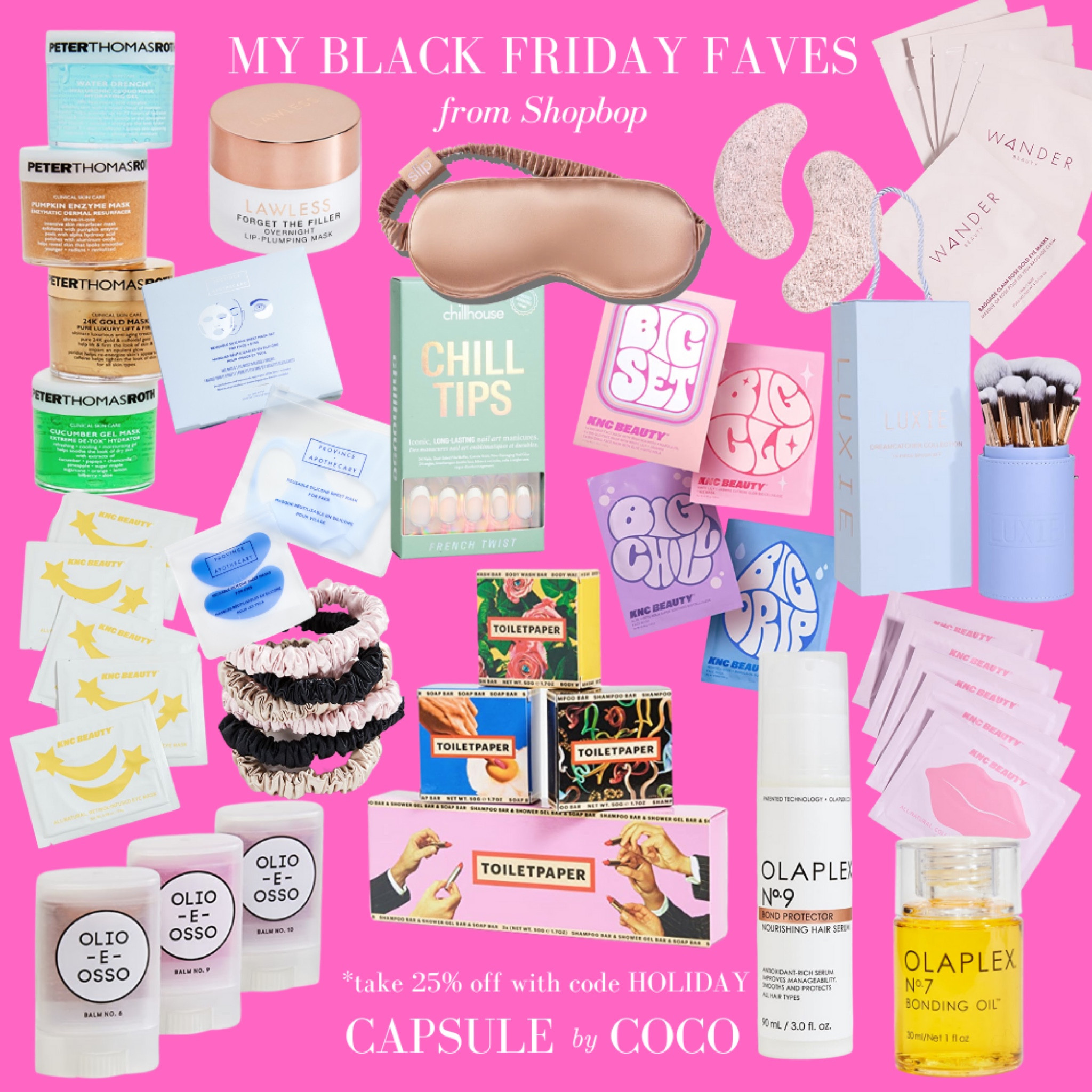 BLACK FRIDAY FAVES FROM SHOPBOP 💖🎁

Beauty Black Friday, Black Friday Beauty, Shopbop Black Friday, Shopbop sale, capsulebycoco

#LTKHoliday #LTKGiftGuide #LTKCyberweek