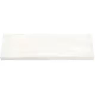 Ivy Hill Tile Amagansett White 2.55 in. x 7.87 in. Satin Ceramic Wall Bullnose Tile EXT3RD101880 ... | The Home Depot