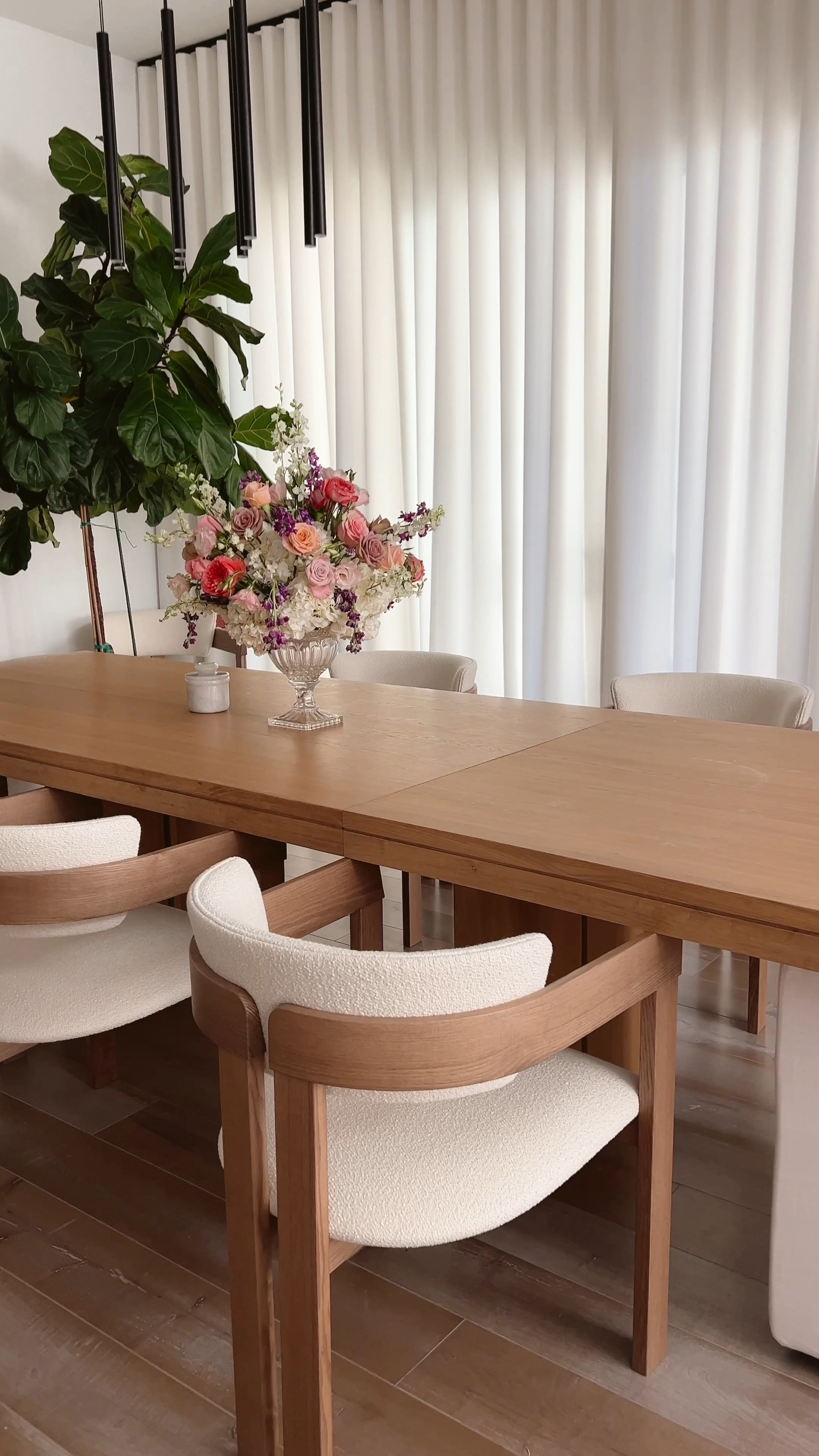 Extension dining table perfect for hosting for the holidays! Love how this 72” table extends to 118 to seat up to 12 o 14 if you really squeeze! These performance cashmere dining chairs are easy to clean and so comfortable, too. Linking similar head chairs on casters that easily roll. 

#LTKHome #LTKSeasonal #LTKHoliday