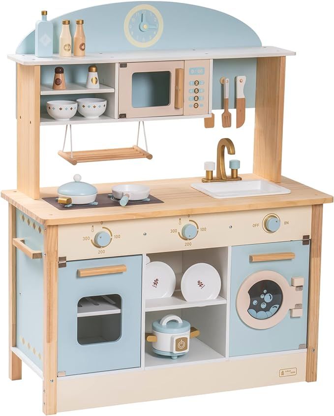 ROBUD Wooden Play Kitchen Set for Kids Toddlers, Toy Kitchen Gift for Boys Girls, Age 3+ | Amazon (CA)