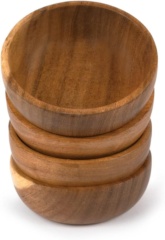 Samhita Acacia Wooden Small Bowl For Nuts, Candy, Appetizer, Snacks, Olive and Salsa | Dining Dé... | Amazon (US)